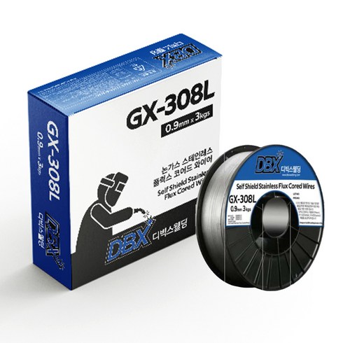 디빅스웰딩 논가스 스테인레스 플럭스 코어드 와이어 용접봉 0.9파이 3kg GX-308L, 1개