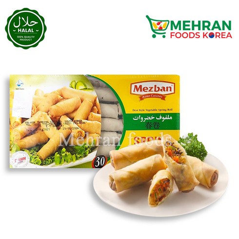 MEZBAN Spring Roll 510g 냉동 야채 춘권 (스프링롤), 1개