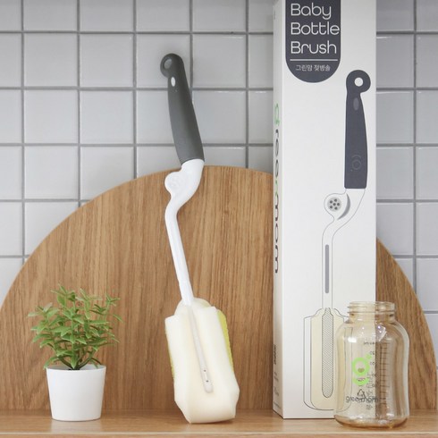 그린맘젖병솔 - 그린맘 베이직 젖병솔, 젖병솔 스페이스 그레이, 1개
