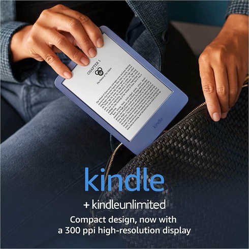 올뉴킨들 - 킨들 Kindle 아마존 2022년형 올 뉴전자책 이북리더 ebook 16GB, Free Kindle 3개월포함, 블루, 22년형 16GB