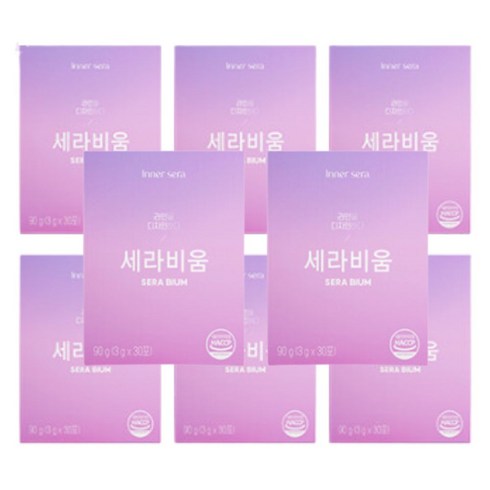 세라젬마스터v9 - 세라비움 다이어트 연예인 다이어트 차전자피 식이섬유 클렌즈 세라컷과 함께 30포 X 8박스, 90g