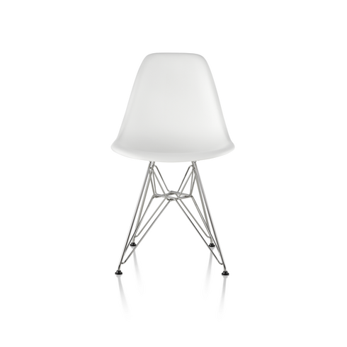 [국내정식수입품] 허먼밀러 공식딜러/ 임스 플라스틱 사이드 체어/ HermanMiller Eames Molded Plastic Side Chair Wire Base, White, 1개