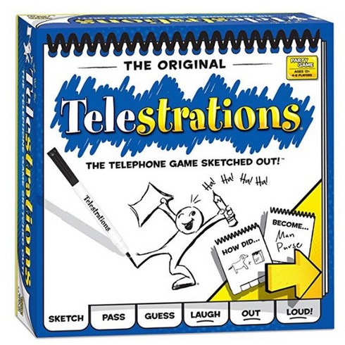 USAOPOLY Telestrations Original 8 Player Family Game 텔레스트레이션 오리지널 패밀리 게임