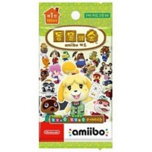 [닌텐도 스위치] 동물의 숲 amiibo 카드 제1탄 제2탄 제3탄 제4탄 한글 정품 팩단위 박스단위 판매, 1개, 아미보카드 1탄 1박스 (50팩)