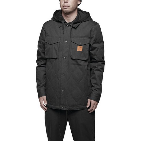 1718 THIRTYTWO MYDER HOODED JKT BLACK 써리투 자켓