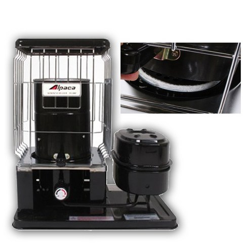 2023년 가성비 최고 캠핑난로 캠핑히터 알파카 - 알파카 캠핑 난로 겨울 동계 야외 차박용 석유 난방기구 대류식 난방 심지 기름히터 11평 13평 아미즈, 알파카 석유히터 11평