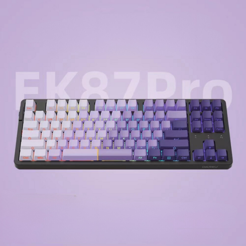 ek87pro - 다얼유 EK87 PRO 기계식 키보드 게이밍 DAREU, 보라(민트축)