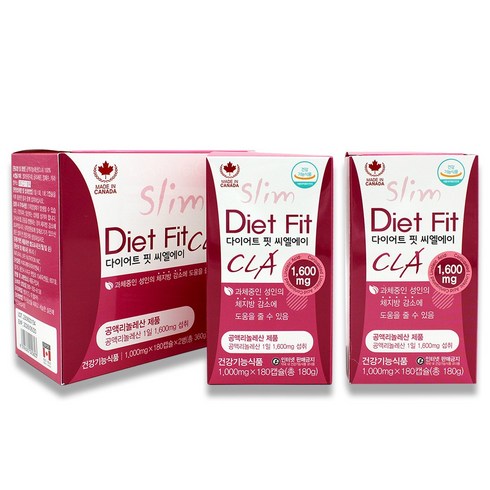 클래리티원데이 - 다이어트 핏 씨엘에이 360캡슐 6개월분 Diet fit CLA, 1개, 360정