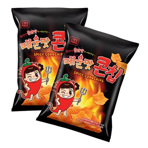 GLORYHY코스모스제과 매운맛 콘칩 화끈한 불닭맛, 34g, 5개