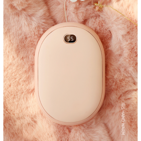 2023년 가성비 최고 아이리스손난로보조배터리대용량10000 - 아이리스 손난로 보조배터리 대용량 10000mA USB 충전식 BP12 멀티 손난로 KC인증 대량구매 핫팩, 화이트