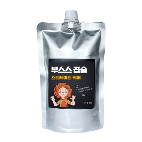 [환불보장] 부스스 곱슬 머리 펴주는 스트레이트 케어 200ml (집에서 손상없이 매직한듯 차분하게), 1개