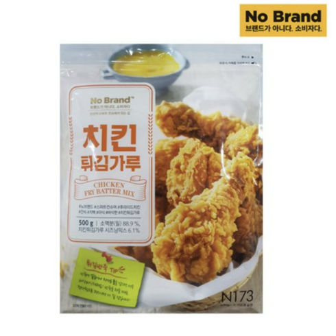 치킨가루 - [퀴클리몰] 노브랜드 치킨 튀김가루 500g, 1개