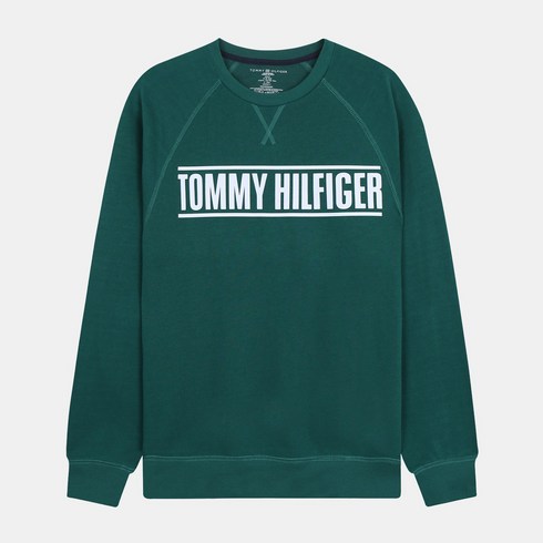 타미힐피거 남성용 라운드 넥 맨투맨 카본헤더 09T4086 CARBON HEATHER