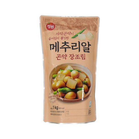 정원 메추리알 곤약 장조림 1kg, 1개