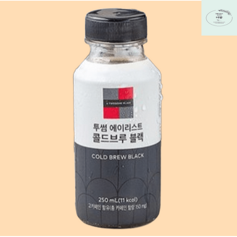 투썸 플레이스 커피 음료 에이리스트 콜드 브루 블랙 250ml 12개입 카페인 음료, 콜드브루 블랙 250ml 12개입