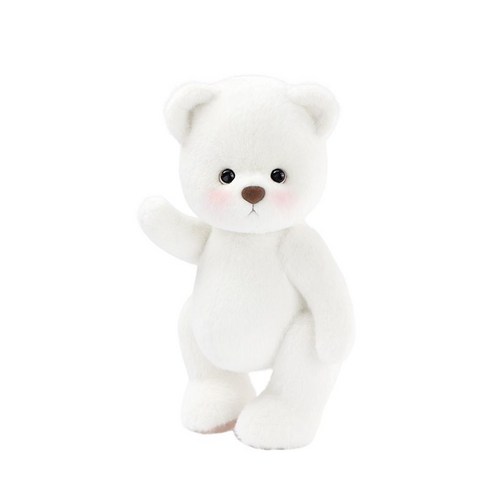 테디테일즈 레나베어 곰인형 5종 TeddyTales 애착인형 30cm 선물 소녀, 화이트 미디엄 베어, 베이직모델(서있는 높이 30cm)