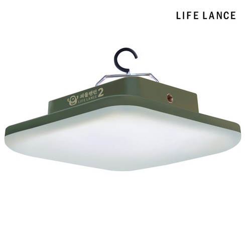 제주도차박렌트 - 라이프란스 충전식 LED 캠핑 괴물랜턴 2세대 IP65 감성 차박 불멍 등산 낚시 보조배터리 빈티지 야간작업 랜턴 조명, 1개