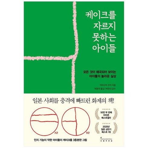 [인플루엔셜] 케이크를 자르지 못하는 아이들 모든 것이 왜곡되어 보이는 아이들의 놀라운 실, 없음