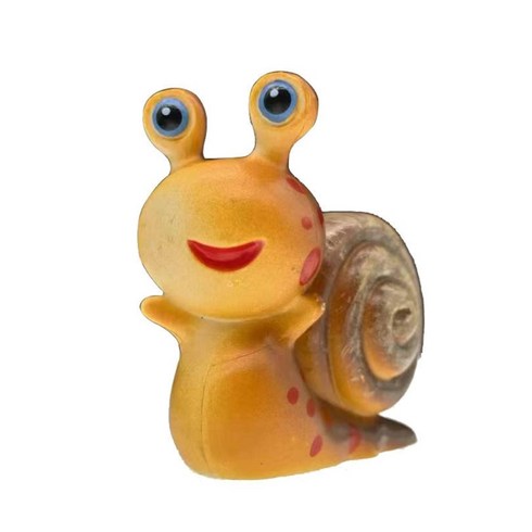 DIY 플라스틱 물고기 탱크 만화 달팽이 풍경 장식 물 동물 패션 다채로운 물 달팽이 수족관 장식, 갈색, L