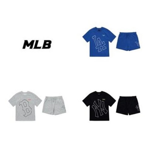 2023년 가성비 최고 mlb키즈 - MLB 여아남아공용 메가로고 티셔츠 세트 7AS100123