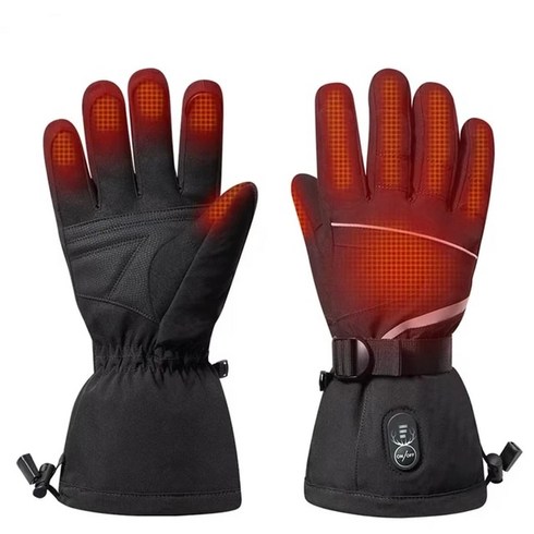 말총글러브 트레이닝 남녀공용 전기 온열 충전식 배터리 겨울 낚시 자전거 장비, 1.Heated Gloves SD82B - S