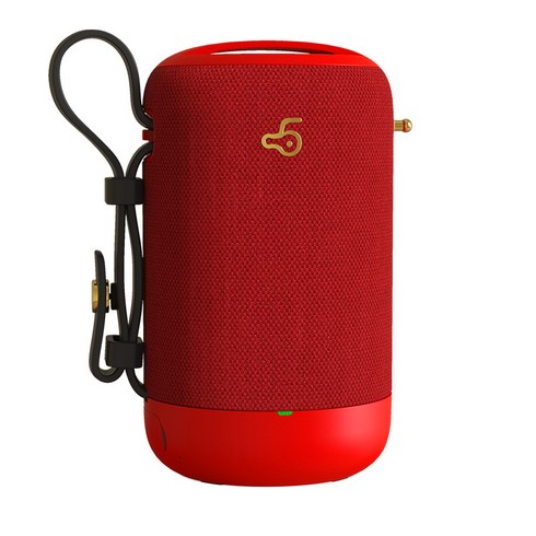신형 아웃도어 스마트 블루투스 스피커 다기능 대용량 우퍼 카세트 무선 스피커, 붉은색