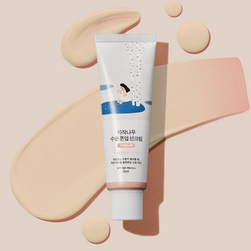 라운드랩 자작나무 수분 톤업 선크림 50ml SPF 50+ PA++++, 자작 톤업선 1개