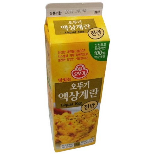 액상계란 - 오뚜기 맛있는 1등급 액상계란 전란 1kg 오뚜기 살균 전란액, 2개