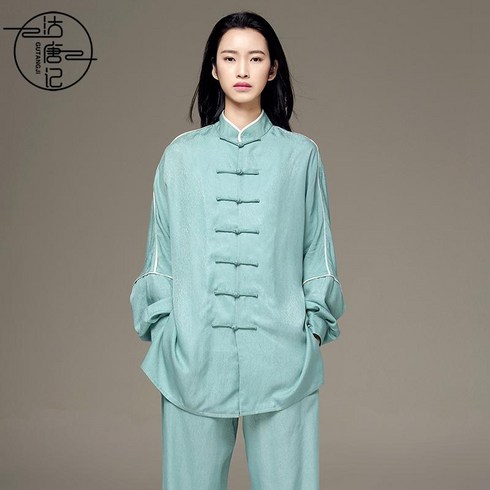 태극권도복 우슈복 남녀공용 공연 무술 긴팔 도복 중국 택견, S, 1개