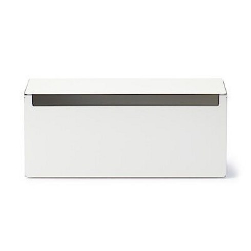 무인양품 MUJI 스틸 수납상자 4550344596654, 화이트그레이, 1개