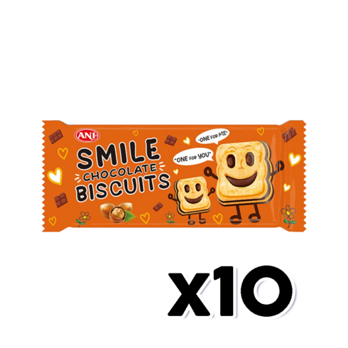 애니 스마일 초콜릿비스킷 디저트간식 50g x 10개, 단품