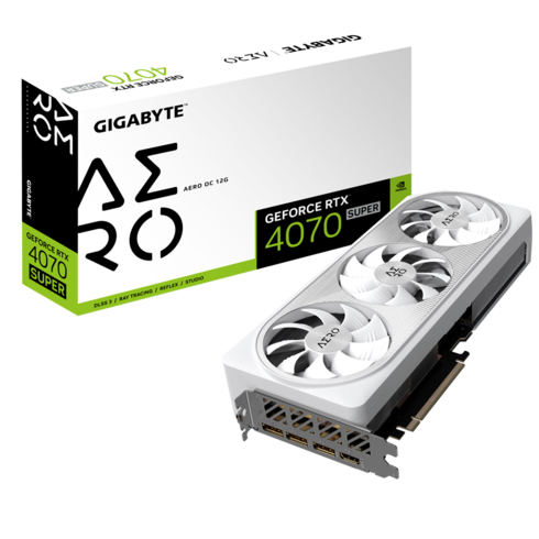 GIGABYTE 기가바이트 지포스 그래픽카드 RTX4070 SUPER AERO OC GDDR6X 12GB