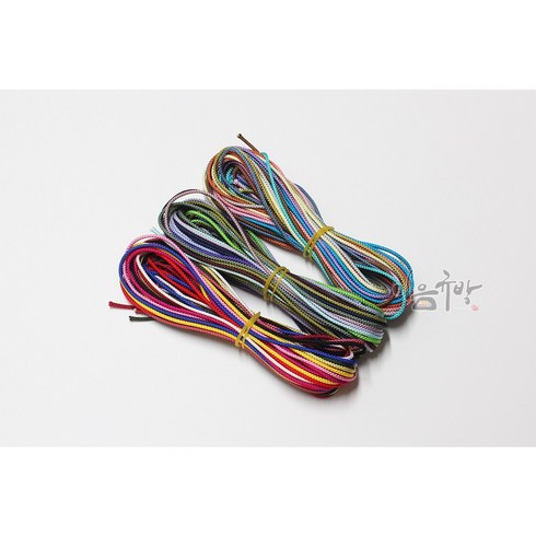 매듭끈 - 이음규방 매듭끈 - 꼰세사 32색상 세트1(2마씩) 규방공예재료 끈목 전통매듭 인견사, 1개