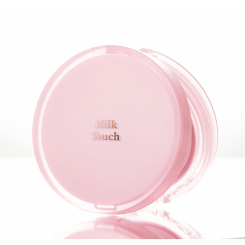 Milk touch 밀크터치 롱래스팅 매트 커버 쿠션 12g*2 (리필포함) 더 가볍게 더 뽀송하게 무너짐없는 쿠션 잡티 모공 붉은기 강력한 커버 묻어남없는 밀착, N03 미디엄베이지, 1개