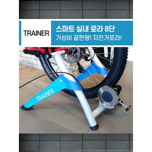 2023년 가성비 최고 스마트로라 - 입고 당일출고- 실내 트레이너 고정 로라 8단 스마트 즈위프트 자전거롤러 - 부산 엠티비월드