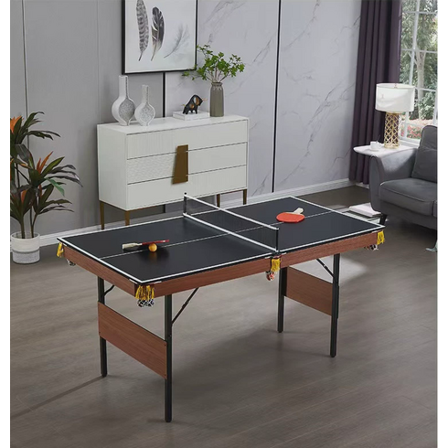 스나이프아이리스 - 당구 테이블 가정용 블랙 8 접이식 탁구대 트리플 원 프리미엄 라지 다용도대, 5피트 1.6미터 폴딩 쓰리인원 블루