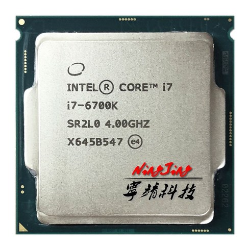 인텔 코어 i7-6700k i7 K 4.0 GHz 중고 쿼드 8 스레드 91W CPU 프로세서 LGA 1151