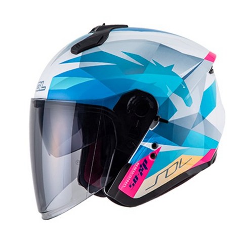 SOL 헬멧 SO-XP UNICORN WHITE/BLUE, S
