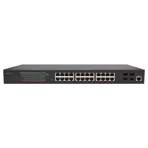 NEXT-POE5444L2-SFP /POE+ 기가 24포트 370W L2관리형 스위치허브