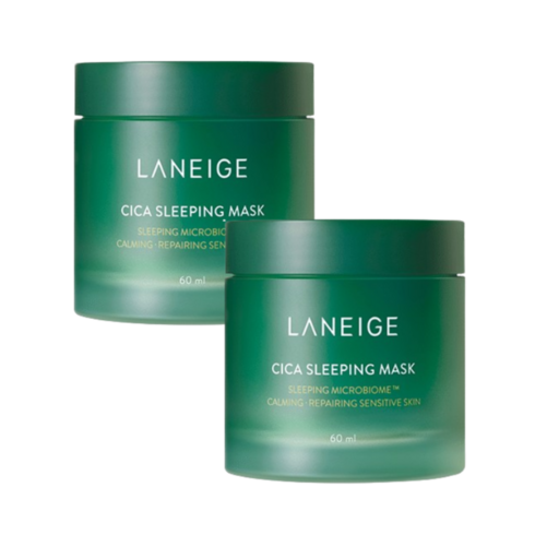 라네즈슬리핑마스크 - 라네즈 슬리핑 마스크 수분 나이트 수면 팩 크림 fresh 시카 60ml 2EA, 2개