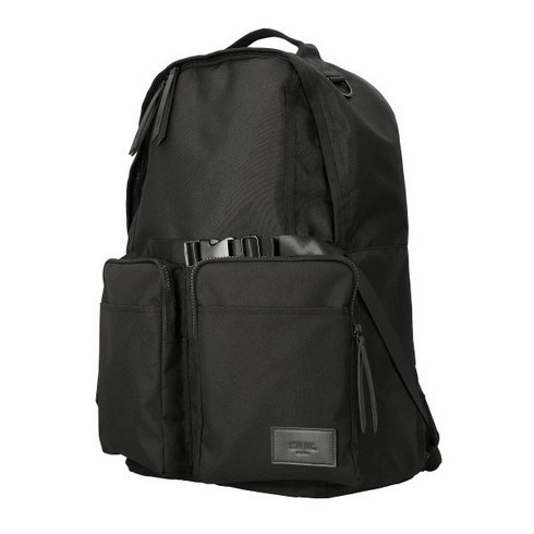 2024년 가성비 최고 SSRL 백팩 - (정품)에스에스알엘 SSRL 듀얼 포켓 백팩 블랙_Dual pocket backpack black