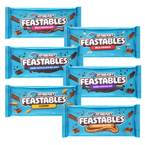 피스터블초콜릿 - [Feastable] 미국 피스터블 Feastable 초콜렛 미국 유투버 미스터 비스트 초콜릿 9종 초콜렛바, 04 밀크 초콜릿 60g, 1개