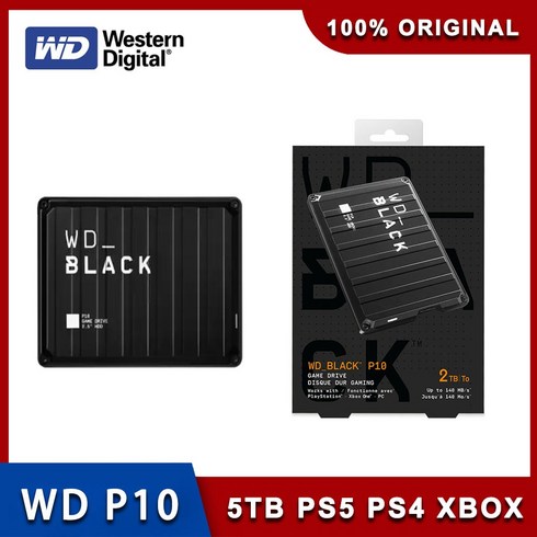 원드라이브가격 - 외장하드 ssd Western Digital-WD 블랙 2 4 5 P10 드라이브 PS4 PS5Xbox One PC Mac 2.5 인치 모바일 하드, 02 2 테라바이트, 한개옵션1