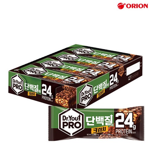 오리온 닥터유 프로 단백질바 크런치 8p, 560g, 1개