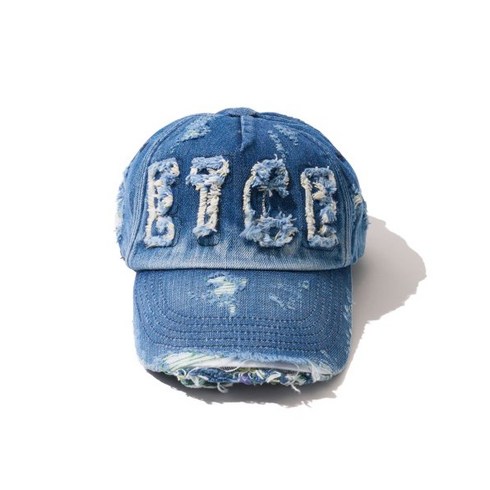 이티씨이 ETCE DESTROYED LOGO DENIM CAP (YELLOW)