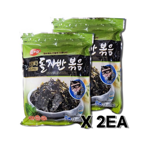 광천 해신 김자반 500g - 김앤김 광천 돌자반볶음 500g, 2개