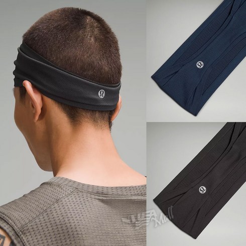 룰루레몬메탈벤트헤어밴드 - 룰루레몬 메탈 벤트 테크 와이드 헤드밴드 LULULEMON MEN'S METAL VENT TECH WIDE HEADBAND, CLASSIC NAVY/MINERAL BLUE, 1개