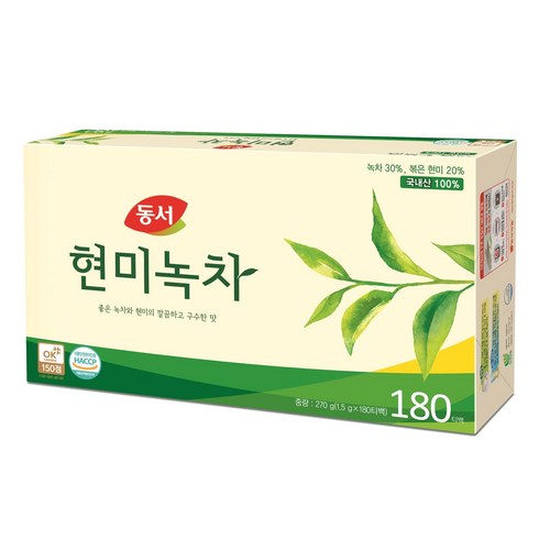 동서 현미녹차, 1.5g, 180개입, 1개