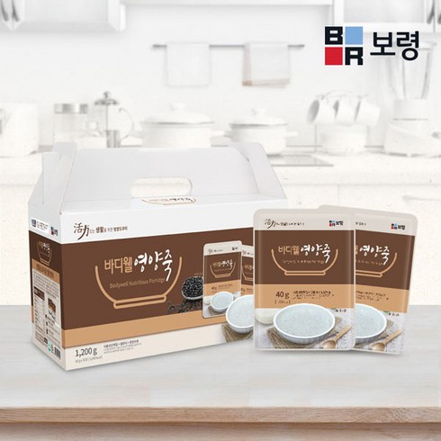 2023년 가성비 최고 수술후보양식 - 보령 바디웰 영양죽 40g x 30포 환자영양식 식사대용, 1개, 1200g