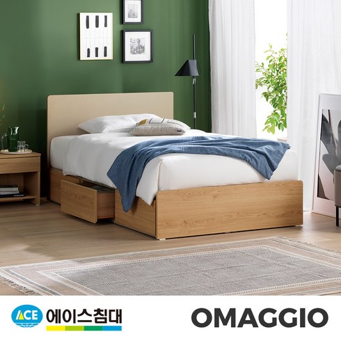 에이스침대 OMAGGIO DT3등급/SS(슈퍼싱글사이즈), 내추럴오크+브라운